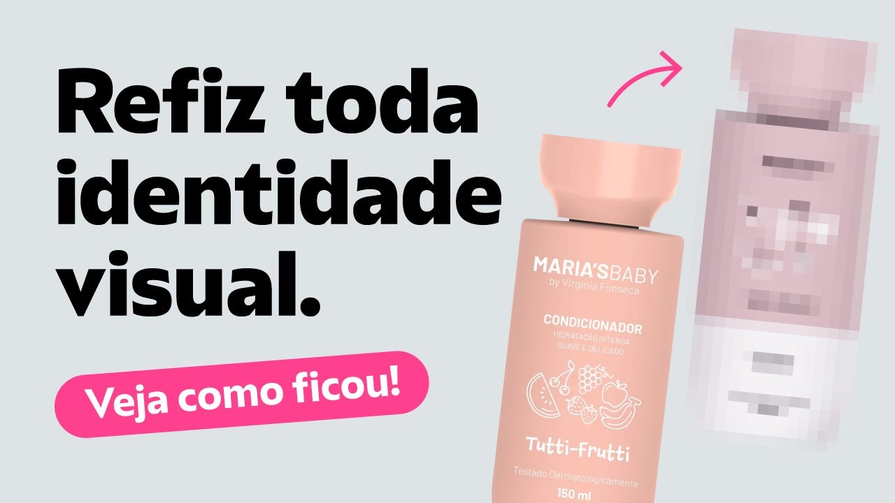 Refiz a identidade visual da Maria's Baby, marca da Virginia Fonseca.