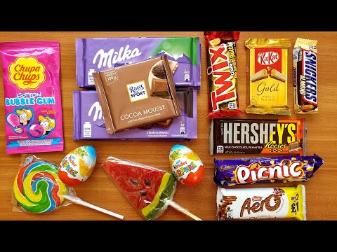🥳Lots of Candies: Ritter Sport Cocoa Mousse,Snickers Almond,M&M's Fudge Brownie