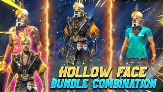 Top 5 Best Dress Combination In Free Fire With Free Hollow Face Bundle // free Hollow Face Bundle