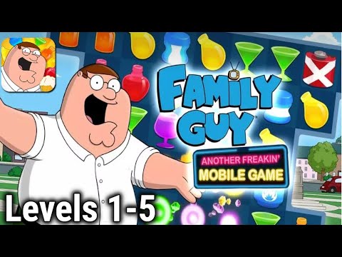 Family Guy - Another Freakin' Mobile Game | Levels 1-5 | Walkthrough / Gameplay Part 1 (IOS Android)