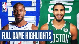 Download the video "CLIPPERS at CELTICS | FULL GAME HIGHLIGHTS | February 13, 2020"