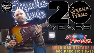 Video thumbnail for FIRST LOOK - Fender American Vintage II 1960 Precision Bass by Empire Music