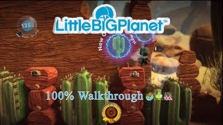 LittleBIGPlanet (720p HD) Walkthrough Part 40 - Boom Town - Initial & Aced