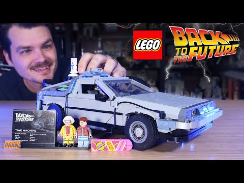 LEGO Back to the Future Time Machine Review! LEGO DeLorean 10300!