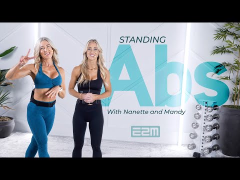 Standing Abs Workout — 10 Min Belly Fat Burner with Coach Mandy & Nanette