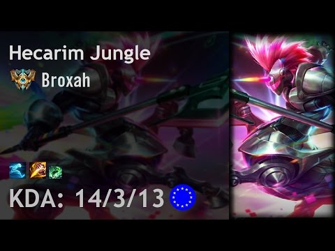 Hecarim Jungle vs Elise - Broxah - EUW Challenger Patch 6.22