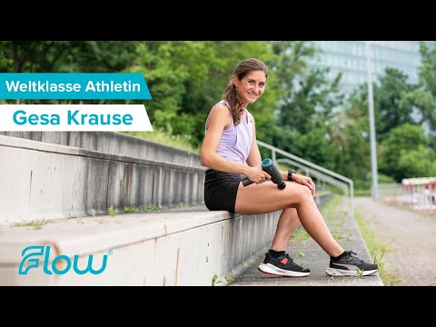 Gesa Krause - Weltklasse Athletin - Training & Regeneration mit der Flow Massagepistole