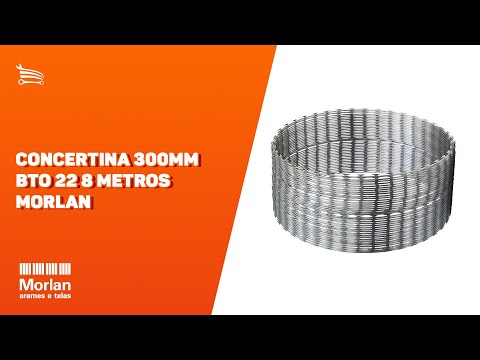 Concertina 300mm BTO 22 8 Metros - Video