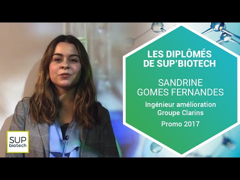 Les diplômés de Sup’Biotech – Ingénieure amélioration avec Sandrine Gomes Fernandes (promo 2017)