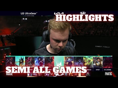 RGE vs FNC - All Games Highlights | Semi Finals S12 LEC Summer 2022 | Rogue vs Fnatic