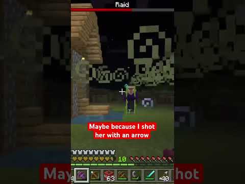 WITCH GOT ANGRY AND DID THIS?!?! Minecraft #minecraft #minecraftshorts #witch #mobs #spells #angry