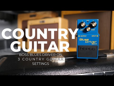 3 Minute Demo: Boss BD-2 Blue Driver on 3 Gain Settings for Country Guitar