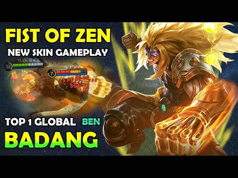 Badang new Skin Fist Of Zen! Top 1 Global Badang Gameplay And New Build 2020 - Badang Mobile Legends