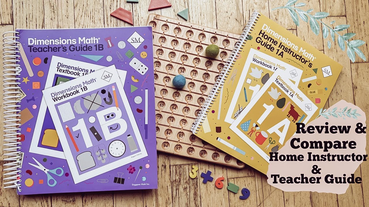 *Review* Singapore Home Instructor VS Teacher Guide + Unboxing - Homeschool Curriculum
