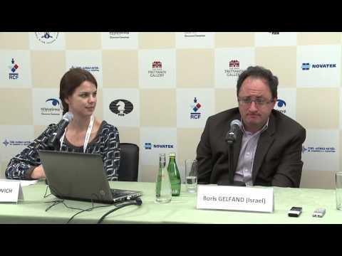 The FIDE World Chess Championship Match. Game 6.  Press conference. Part 1