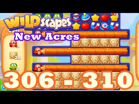 Wildscapes: New Acres Level 311 - 315 HD Gameplay | 3 match puzzle | android | 312 | 313 | 314 | IOS