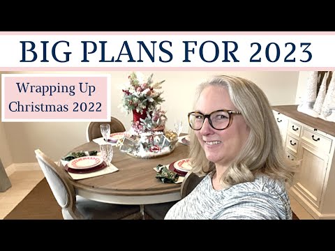 PLANS FOR 2023 | WRAPPING UP CHRISTMAS 2022 | CANDY CANE TABLESCAPE