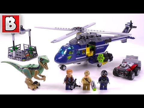 Blue's Helicopter Pursuit review! 2018  LEGO Jurassic World Fallen Kingdom set 75928