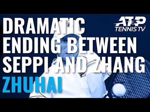 DRAMATIC Ending As Andreas Seppi Saves FIVE Match Points To Beat Zhang! | Zhuhai Championships 2019