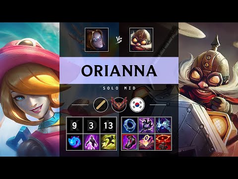 Orianna Mid vs Corki - KR Grandmaster Patch 25.12