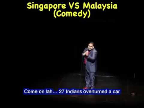 A funny description between Singapore and Malaysia