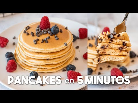 Quick and Easy Fluffy Pancakes with Chocolate Chips 🥞 | 5-Minute Hotcakes