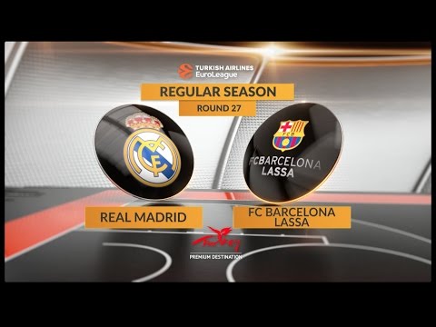 EuroLeague Highlights RS Round 27: Real Madrid 85-69 FC Barcelona Lassa