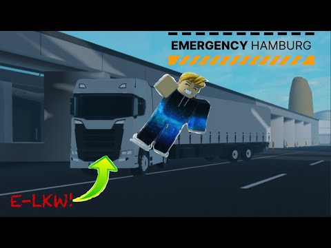 Im NEUEN Elektro LKW unterwegs in Notruf Hamburg | 4K | Roblox #12