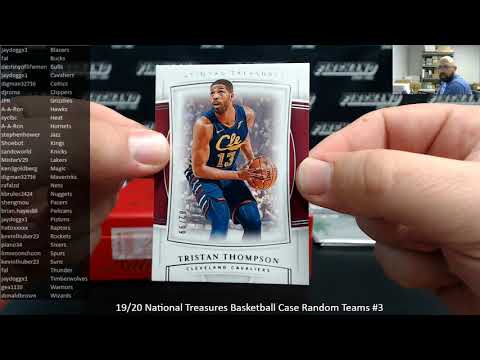 6/12/2020 19/20 National Treasures Basketball Case Random Teams #3
