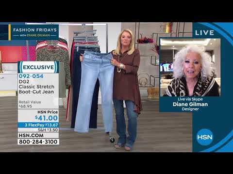 DG2 by Diane Gilman Classic Stretch BootCut Jean  Basic