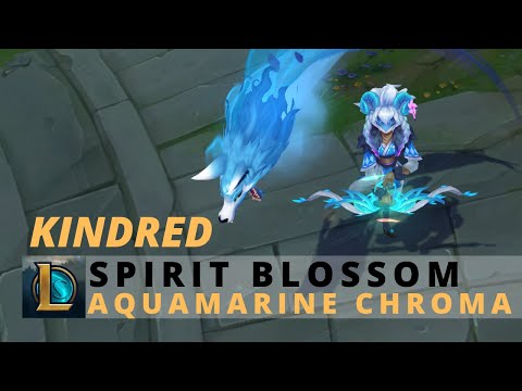 Spirit Blossom Kindred Aquamarine Chroma - League Of Legends