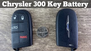2011 - 2023 Chrysler 300 Remote Key Fob Battery Change - How To Remove &  Replace Key Batteries
