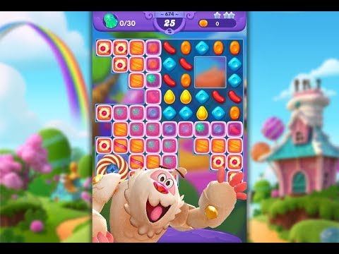 Candy Crush Friends Saga Level 674 (3 stars, No boosters)