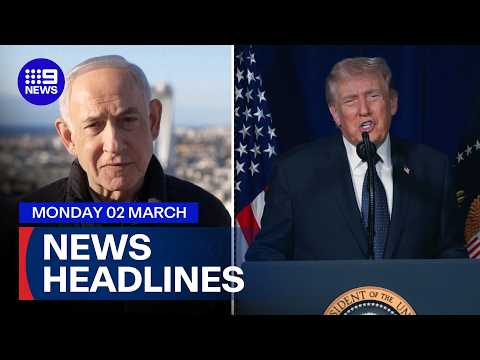 FULL COVERAGE: Trump delivers new threat to Iran | 9 News Australia