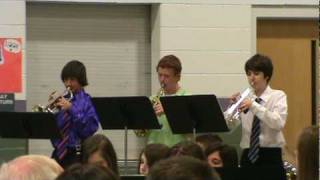 Will, Nathan and Zack trumpet trio