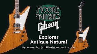 Video thumbnail for Gibson Explorer Antique Natural by MooreMusicGuitars