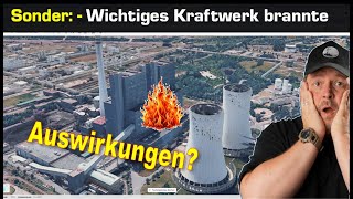Kraftwerk brannte - Schkopau! Wichtig auch für die Bahn! Winter is coming
