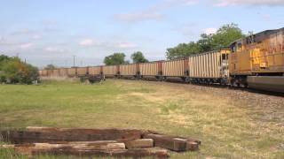 preview picture of video 'Coal load off the Cuero Sub at Flatonia, TX - 4.6.2013'