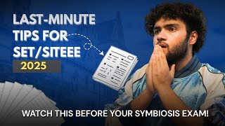 MUST Watch video for Symbiosis Aspirants | Last Minute Strategies for symbiosis entrance test
