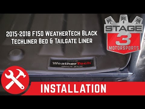 2015-2018 F150 WeatherTech Black TechLiner Bed and Tailgate Liner Install