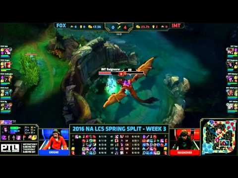Echo Fox vs Immortals Highlights NA LCS W3D2 2016 Spring S6 FOX vs IMT Week 3
