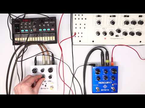 Meris Mercury 7 Reverb & Polymoon Delay Synth Demo