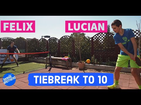 Felix VS Lucian | Tiebreak to 10 | Home Tennis Edition