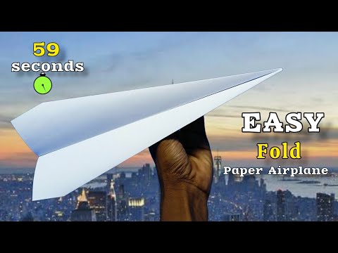 59 Seconds - How to Make an Easy Paper Airplane in 1 Minute | @PaperPlaneChannelYT