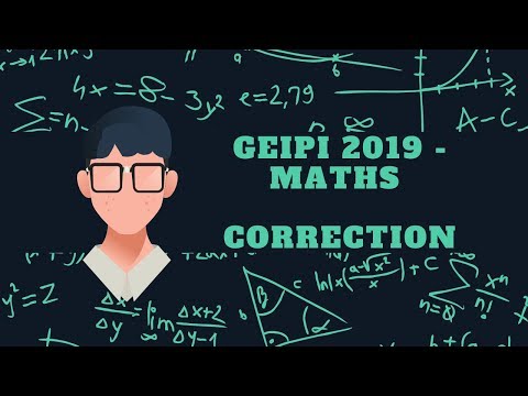 Geipi Polytech 2019 - maths correction par Hervé BACONNET