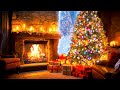 Cozy Christmas Fireplace Instrumental 🎄 Heavenly Christmas Music Fireplace Sounds 🔥 Best Xmas Music