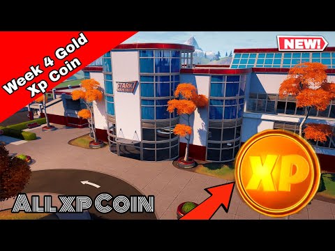 All Gold Xp Coin Location Week 4 Challenge Fortnite Season 4 Chaptar 2