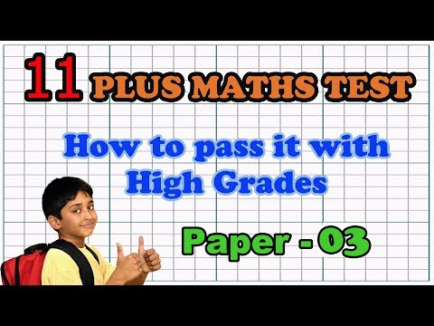 11 Plus Maths Practice Papers - Paper 03