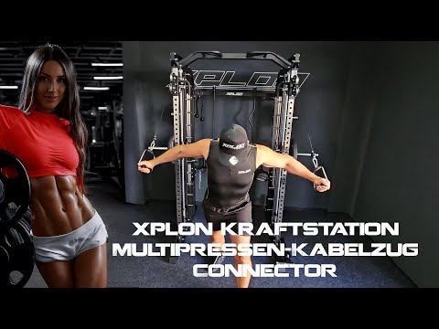 XPLON Kraftstation Tower7 MKC  Multipressen-Kabelzug-Connector Training zu Hause Fitness