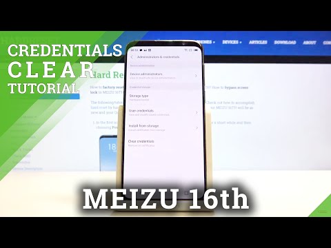 How to Clear Credentials in MEIZU 16TH – Delate Licenses